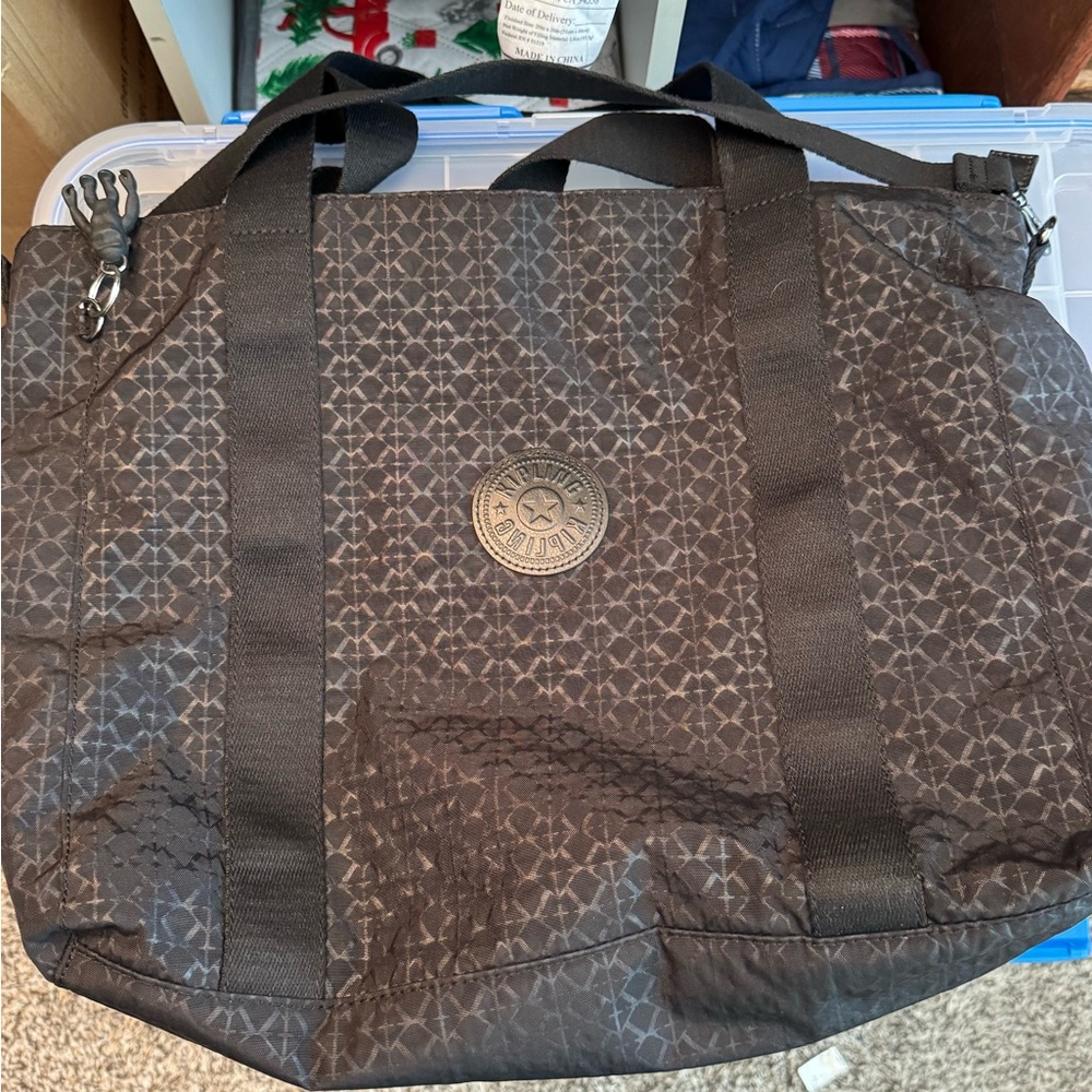 EUC - 👛 Kipling Black Tote Bag - Picture 13 of 15